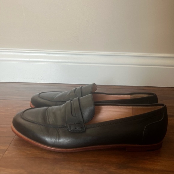 J Crew Ryan Penny Loafers Black Leather-Size 11 - Picture 5 of 13